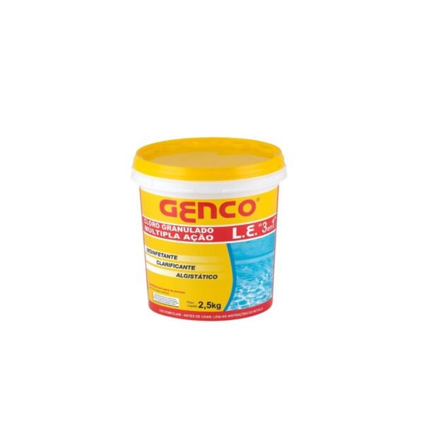GENCO® L.E. CLORO GRANULADO MÚLTIPLA AÇÃO 3 EM 1 - Imagem 2